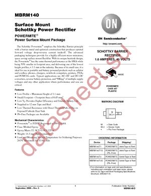 MBRM140T1 datasheet  